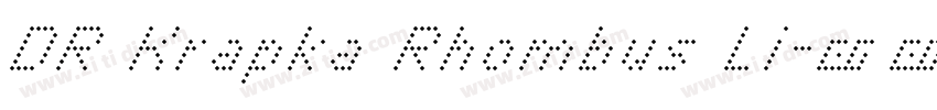 DR Krapka Rhombus Li字体转换